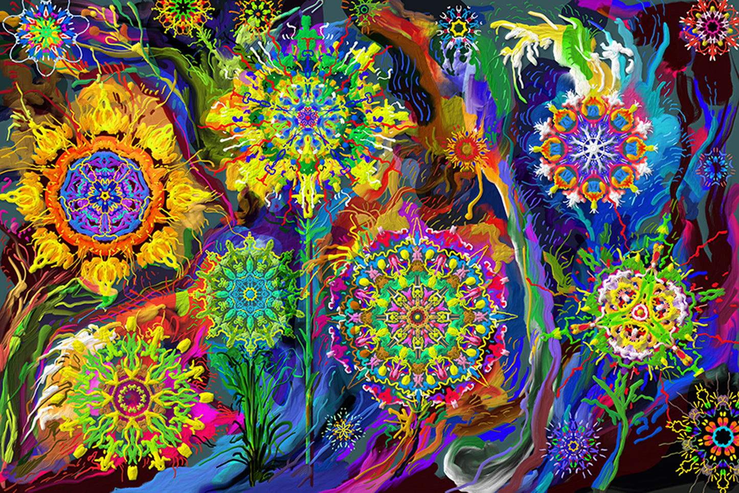 Yellow Flower Mandala