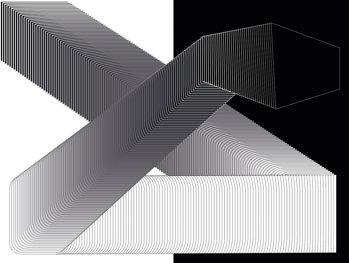 Zig Zag White & Black