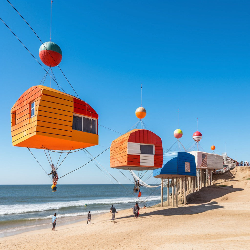 Surreal Suspended Houses